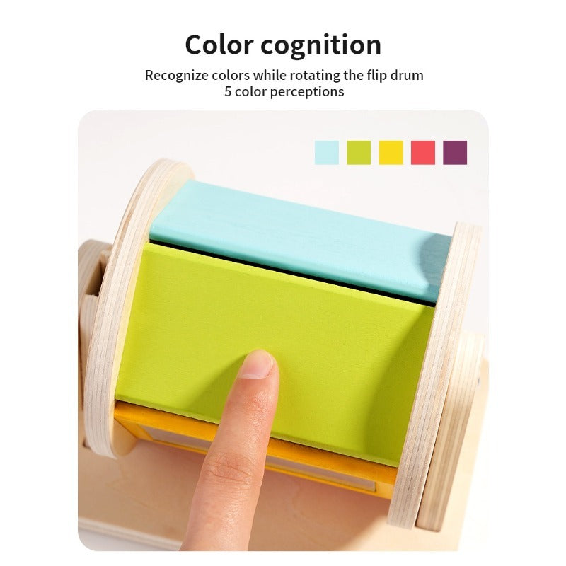 Montessori 2-in-1 Sensory Spinner & Detachable Rattle