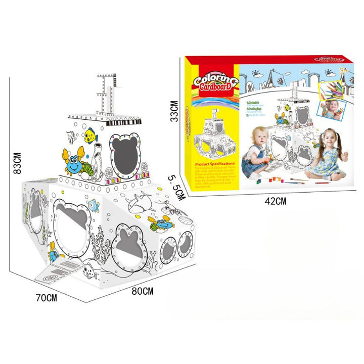 3D Cardboard Colouring Play Sets