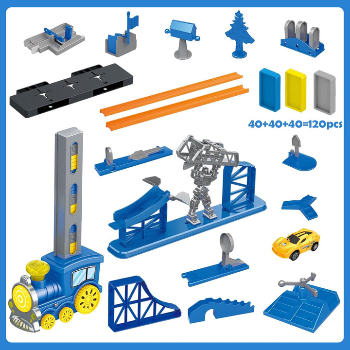 Domino Track and Chain Reaction Adventure Set