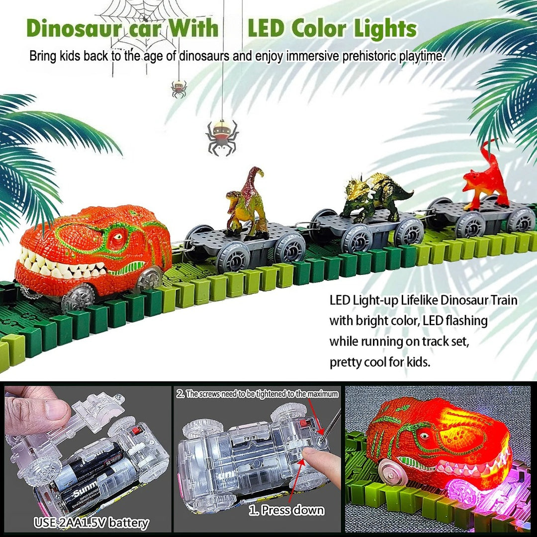 Dinosaur Train Track Set with Volcano Mist, Lights & Sound