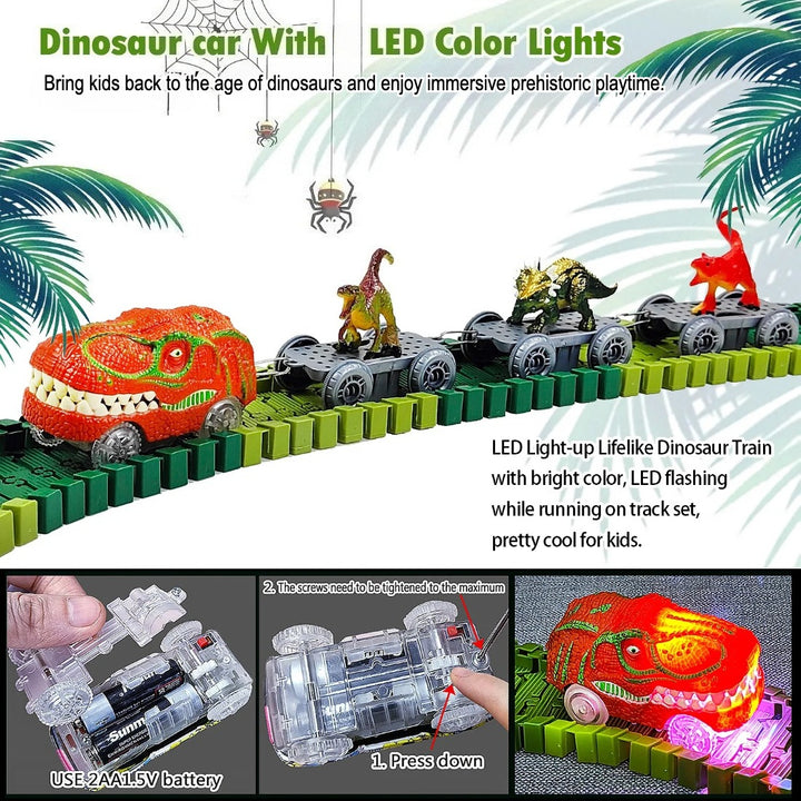 Dinosaur Train Track Set with Volcano Mist, Lights & Sound