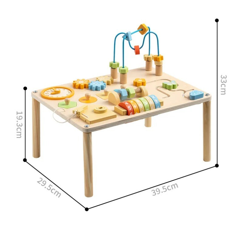 Multi Activity Play Table – Wooden Learning Toy (3 Styles)