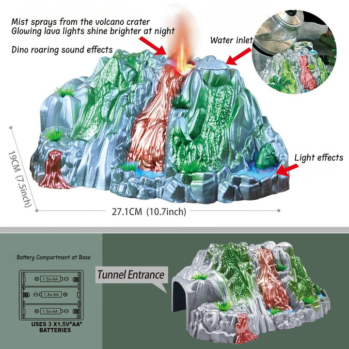 Dinosaur Train Track Set with Volcano Mist, Lights & Sound