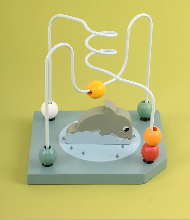 Ocean Theme Wooden Activity Cube for Toddlers