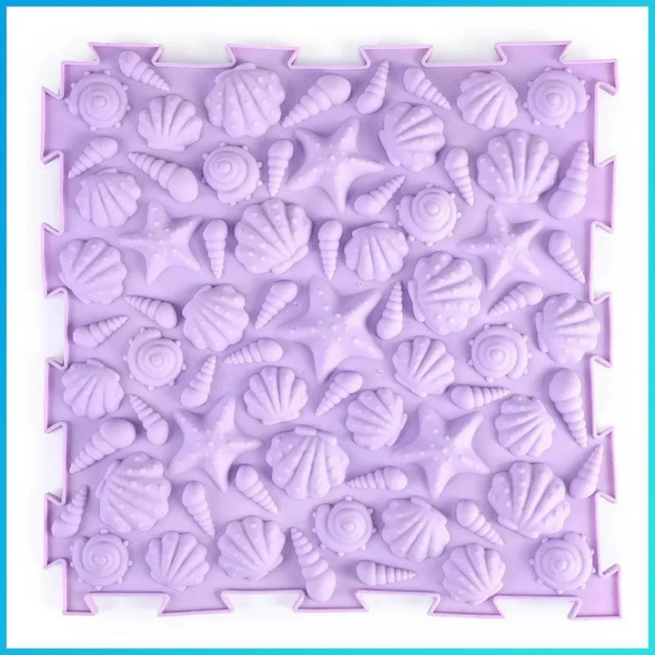 Interlocking Foot Reflexology Sensory Play Tiles Acupressure Board Set 6Pc