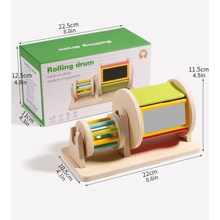 Montessori 2-in-1 Sensory Spinner & Detachable Rattle