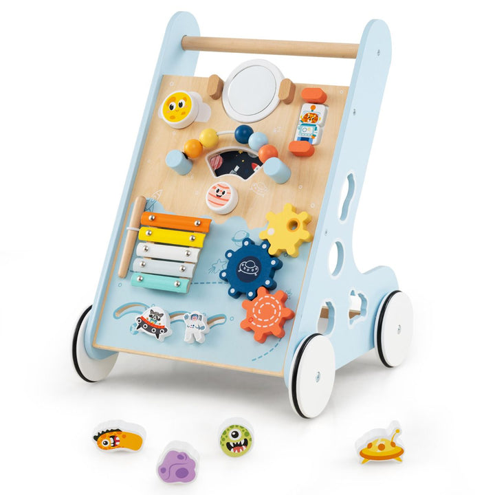 Baby Toddler Wooden Activity Walker Pusher