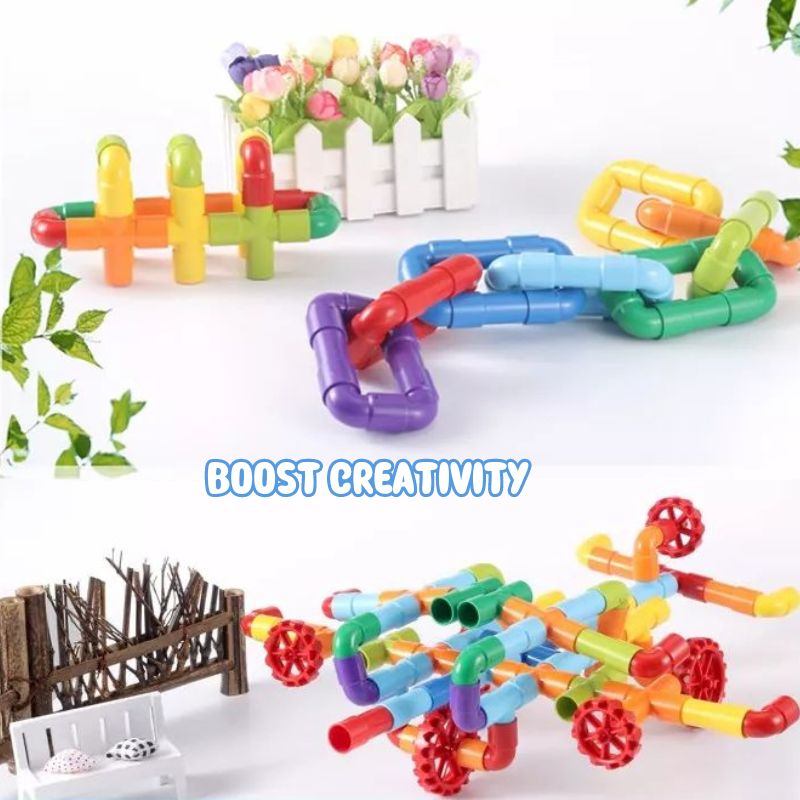 Pipe Blocks Building Set 56Pc