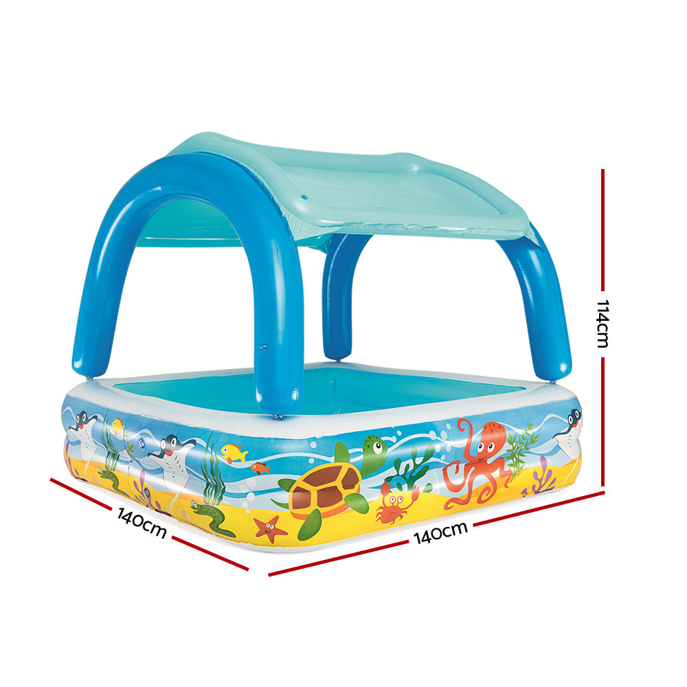 Summer Oasis Play Pool With Sun Shade