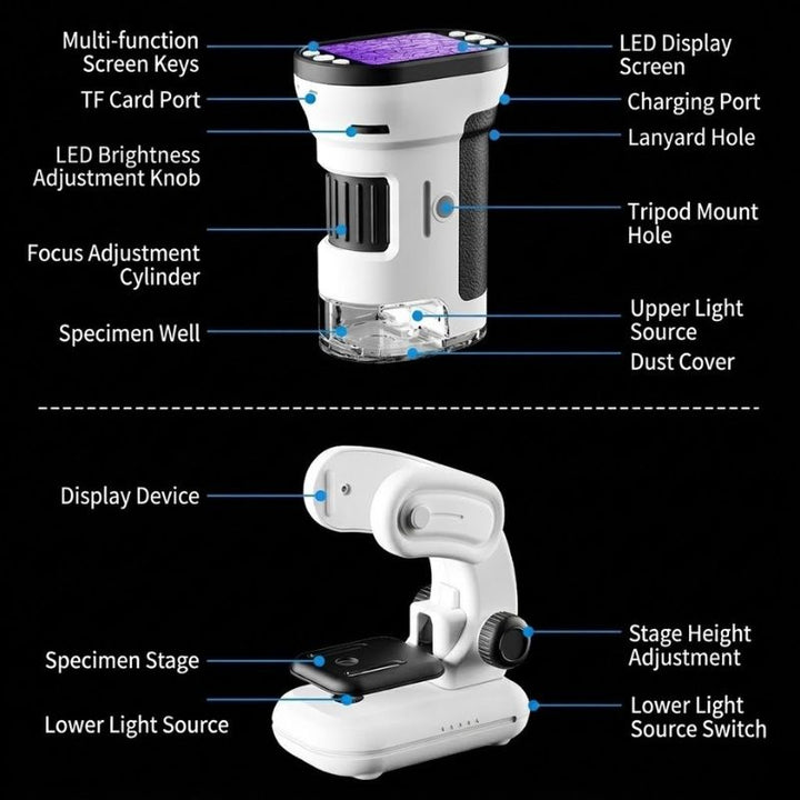 Digital Multi Function Microscope – 1000X HD Science Discovery Tool
