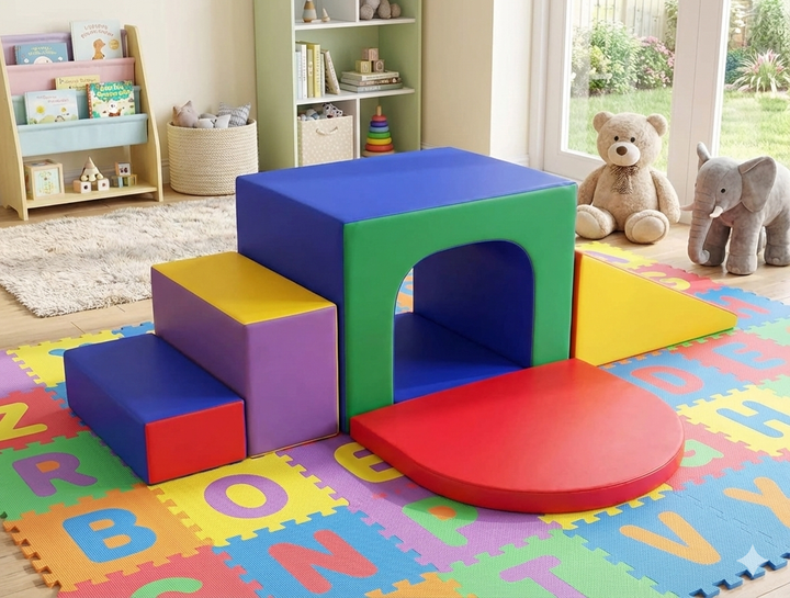 Baby Toddler Soft Play Gymnastic Equipment 6 Pc Set