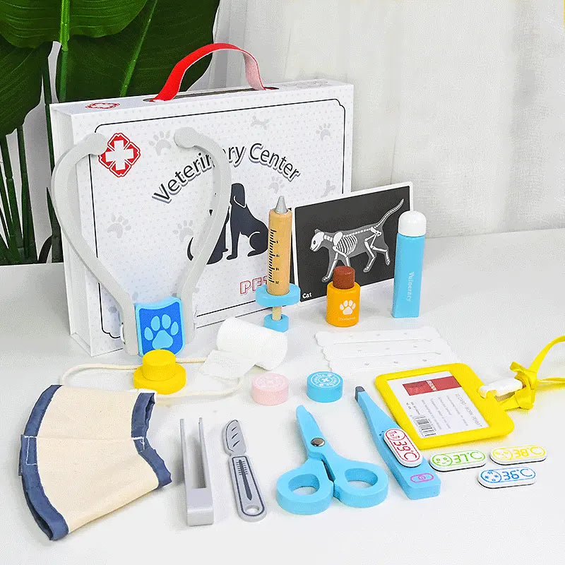 Animal Hospital Pet Care Pretend Play Set
