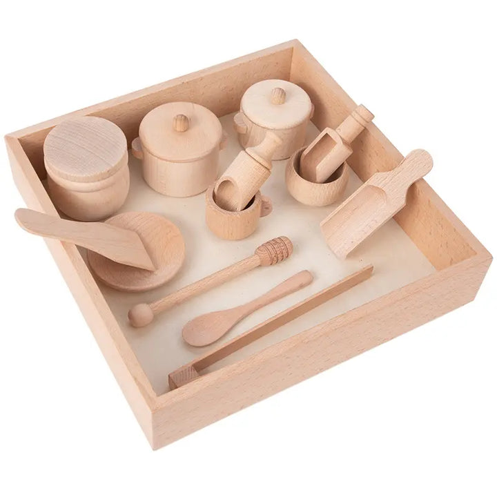 Wooden Kitchen Play Set