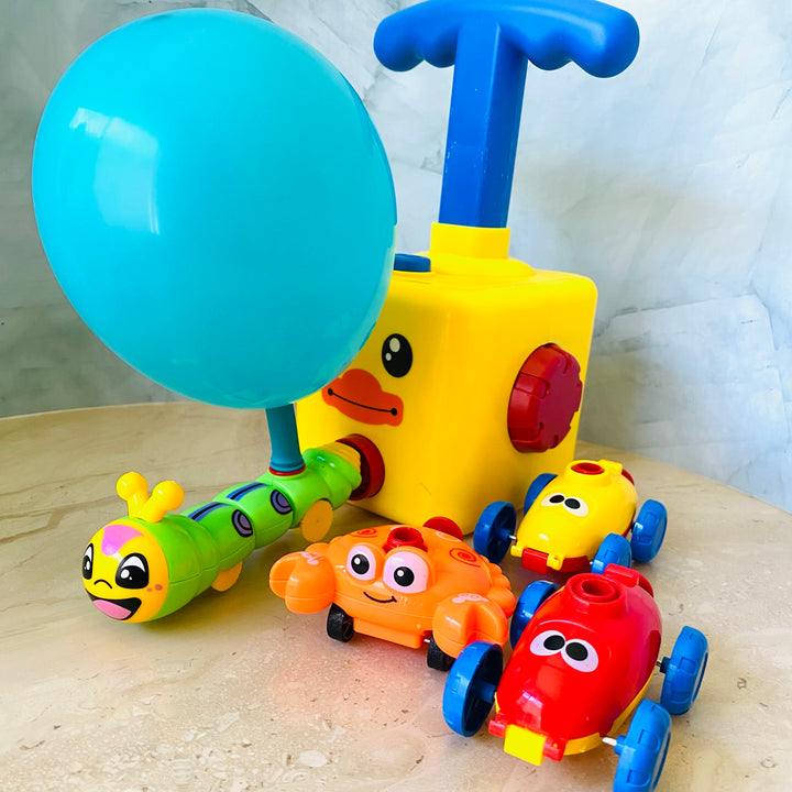 Balloon-Powered Car & Rocket Launcher Set