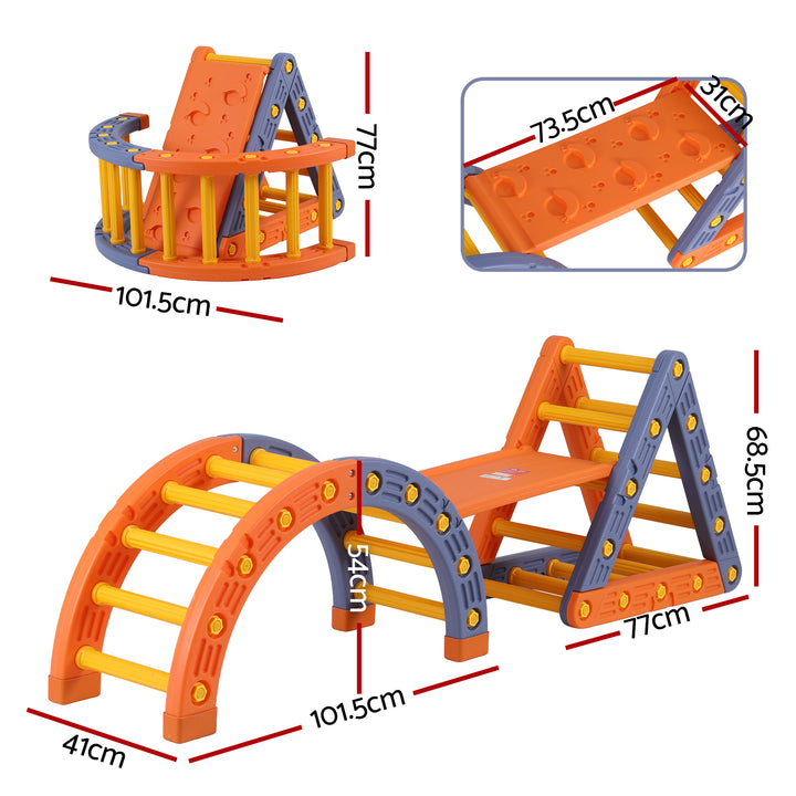 Modular Kids Climbing Frame with Slide | Indoor Outdoor Toddler Play Gym
