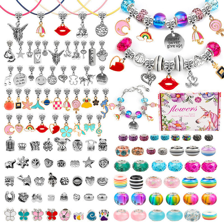 DIY Charm Bracelet & Necklace Making Kit for Girls
