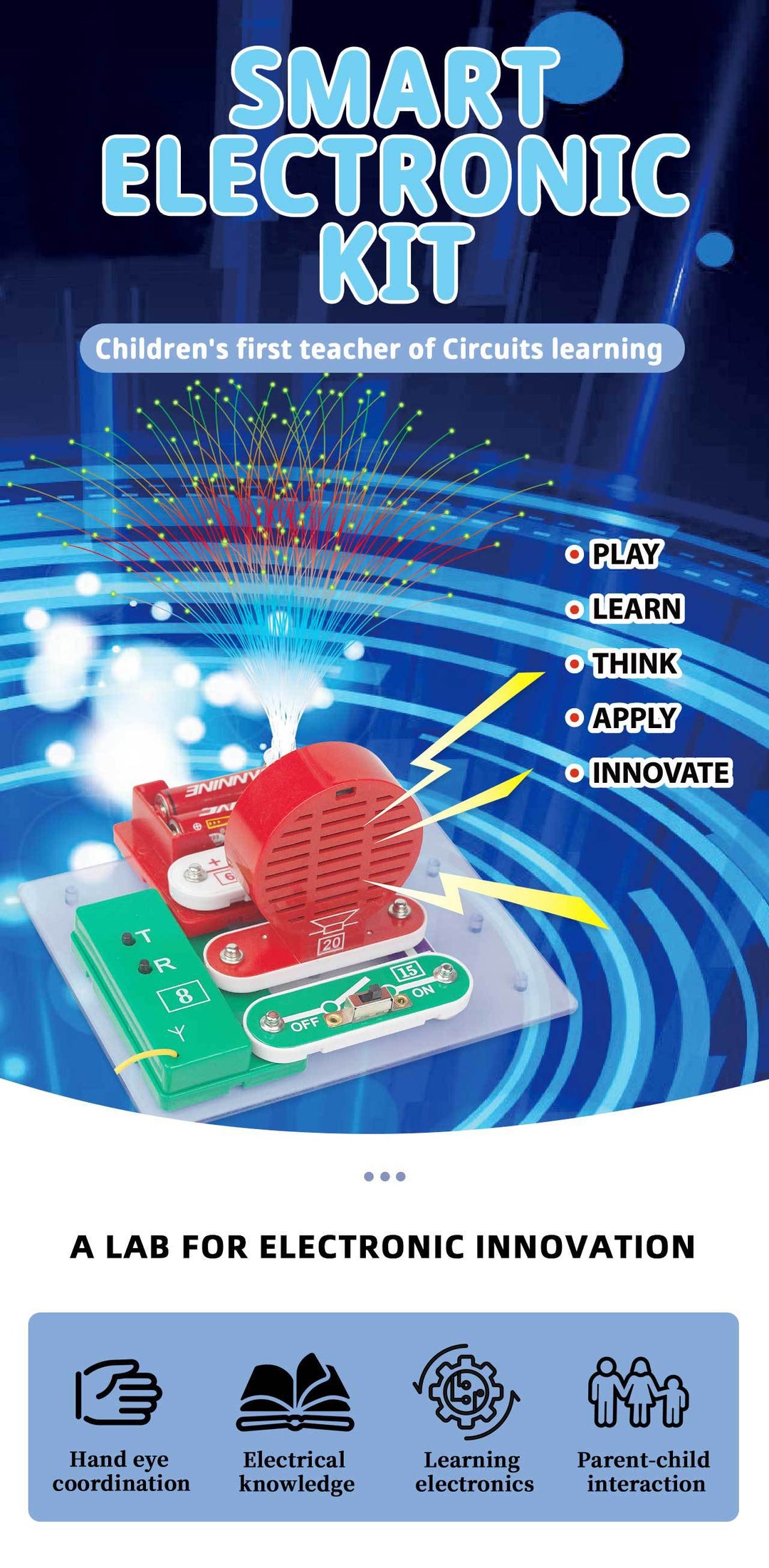 Smart Tech Kit Smart Electronic Snap Circuit Kit W-39 | Kids 5+ – busyboard.com.au