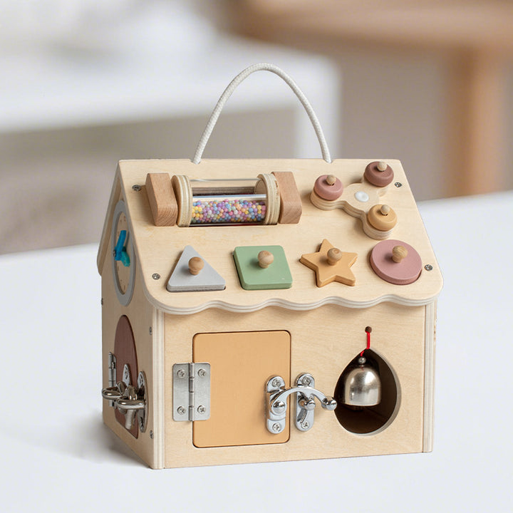 Busy House Montessori Early Education Busy House for Kids | Wooden Sensory Board ...