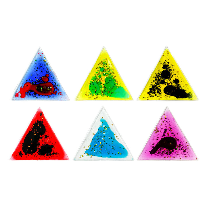 Liquid Sensory Fidget Pads – Squishy Glitter Gel Tiles (6pc / 12pc Sets)