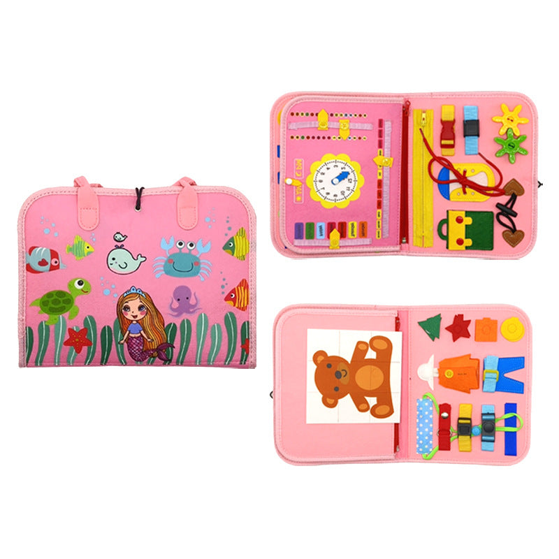 Montessori Felt Busy Boards - Learn & Play Anywhere Educational Toy