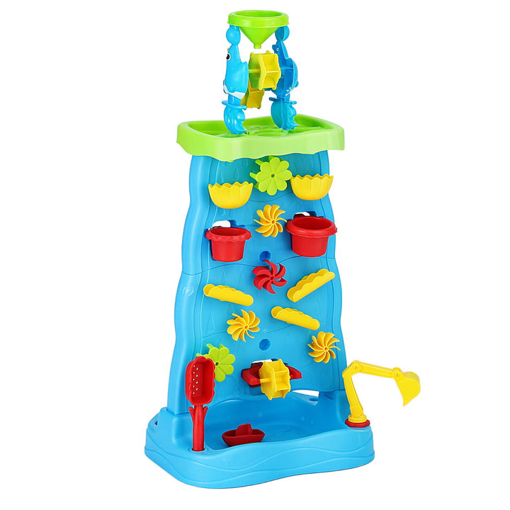 Kids Double-Sided Waterfall Sand & Water Play Tower