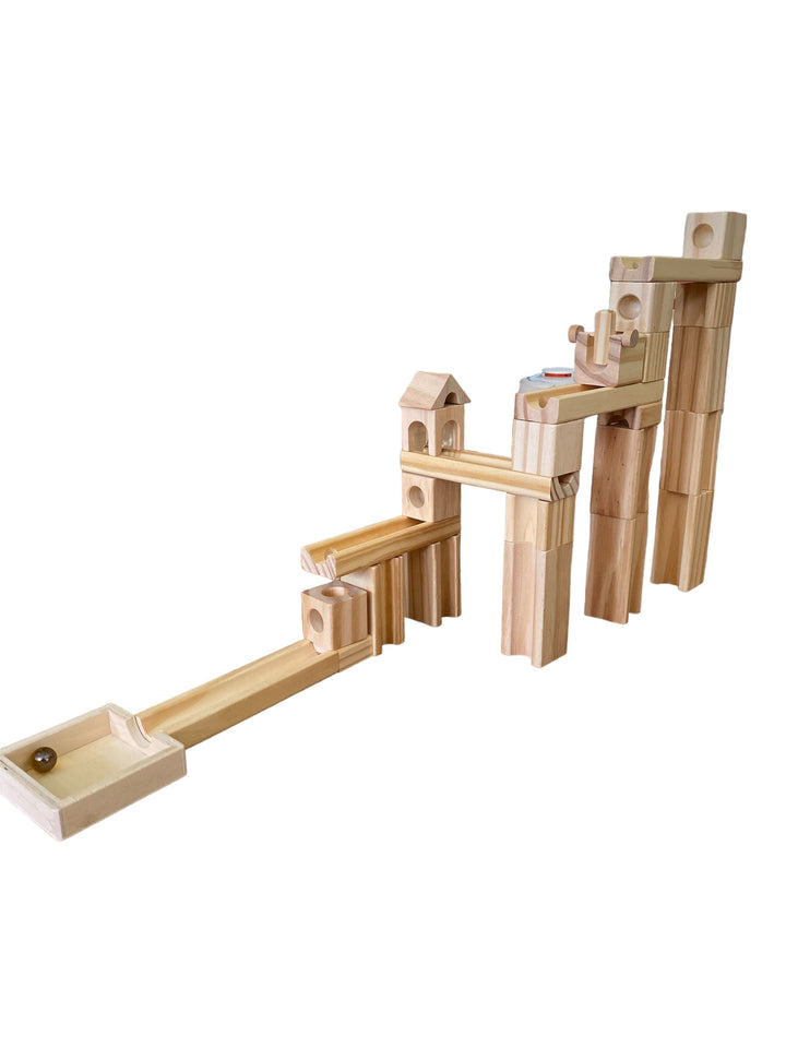 Wooden Marble Run Set 80Pcs