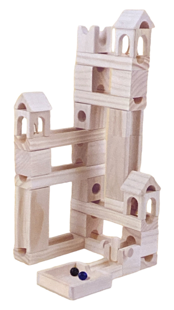 Wooden Marble Run Set 80Pcs