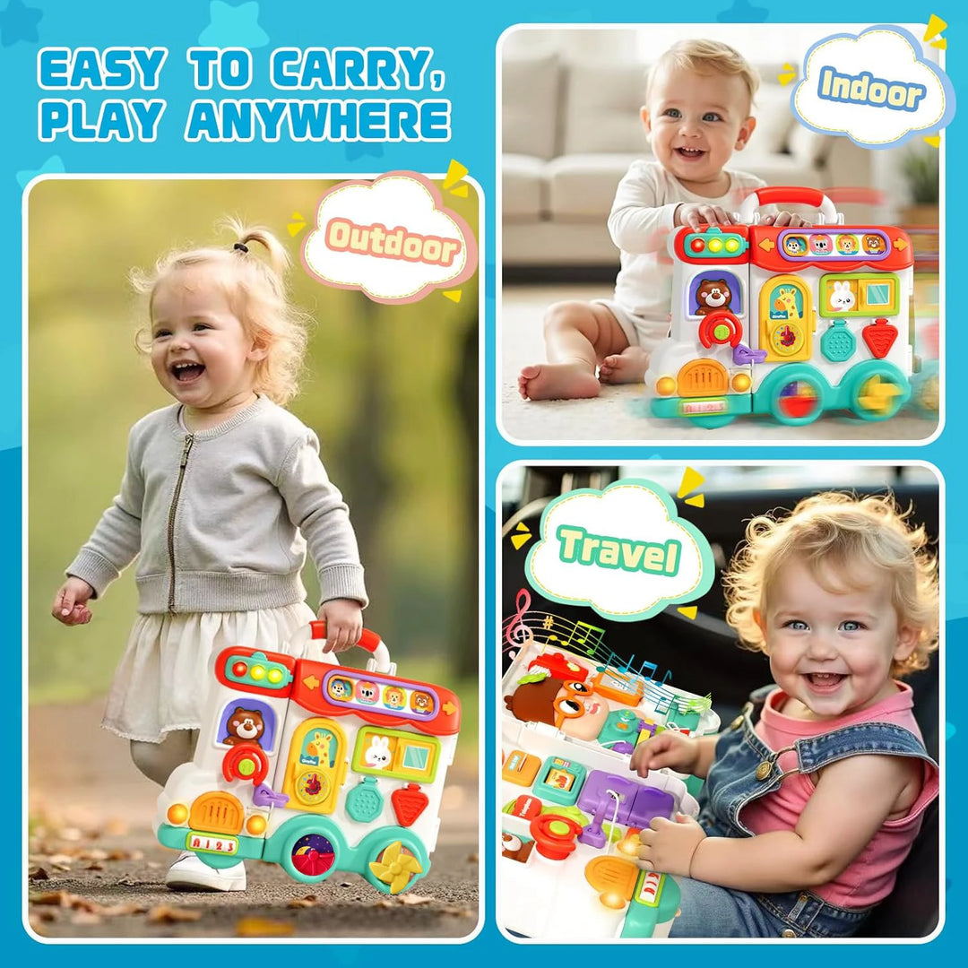 Montessori Busy Board Suitcase Toy for Children