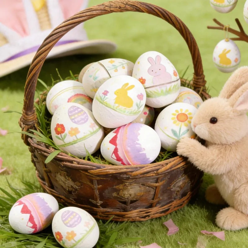 DIY Paintable & Fillable Easter Craft Eggs 20Pc