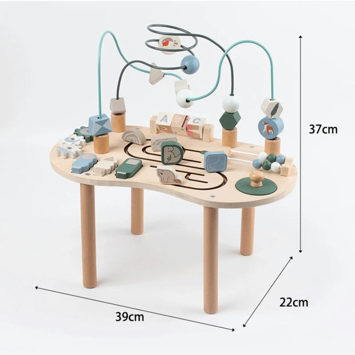 Multi Activity Play Table – Wooden Learning Toy (3 Styles)