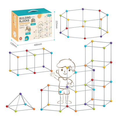 3D Fort Building Sets (70-128pc)