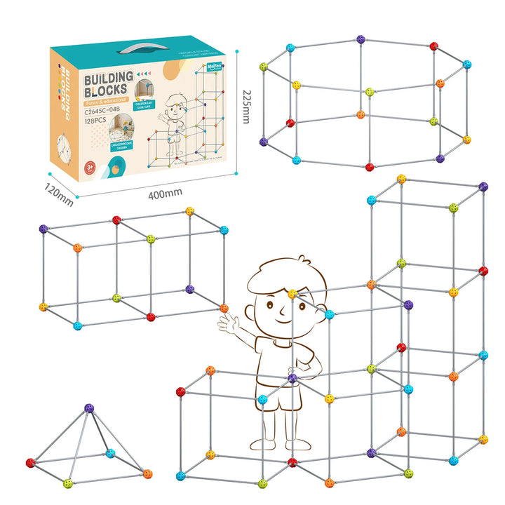 3D Fort Building Sets (70-128pc)