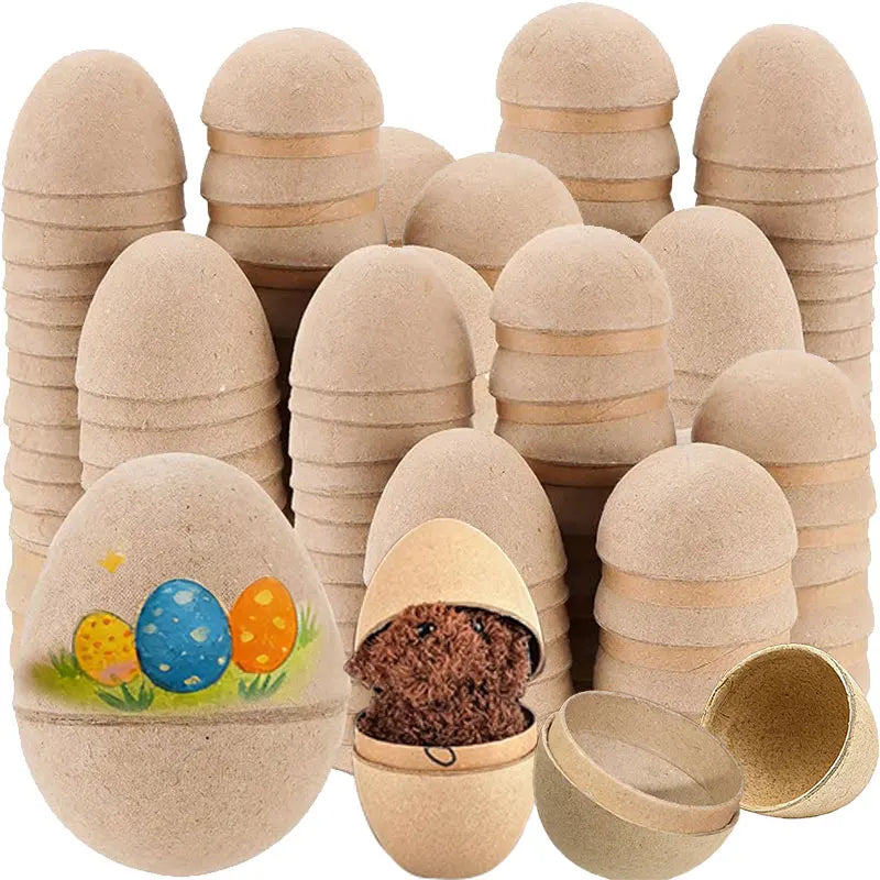 DIY Paintable & Fillable Easter Craft Eggs 20Pc