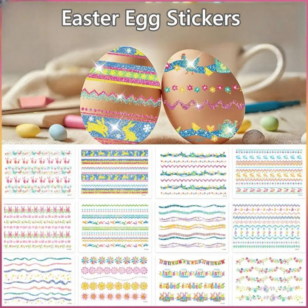 Easter Decorative Temporary Tattoo Sticker Pack – 16 Designs