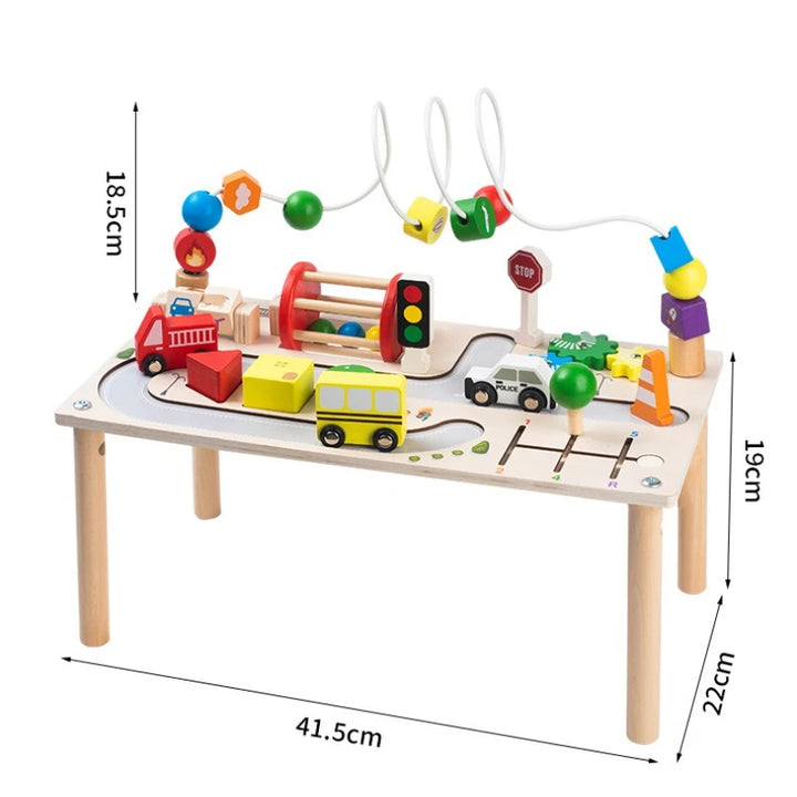 Multi Activity Play Table – Wooden Learning Toy (3 Styles)