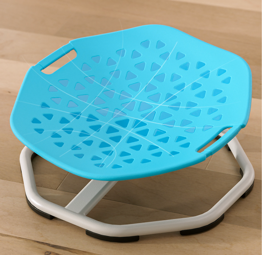 Kids 360° Spinning Sensory Chair Geometric Triangle