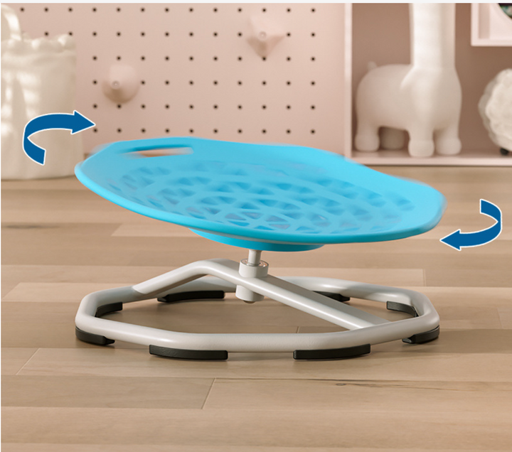 Kids 360° Spinning Sensory Chair Geometric Triangle