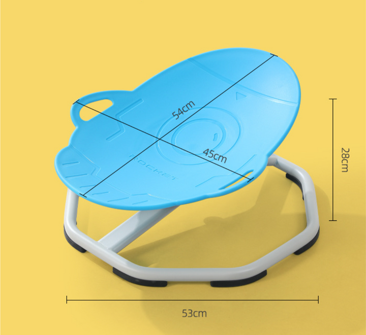 Kids 360° Spinning Sensory Chair Oval Rocket