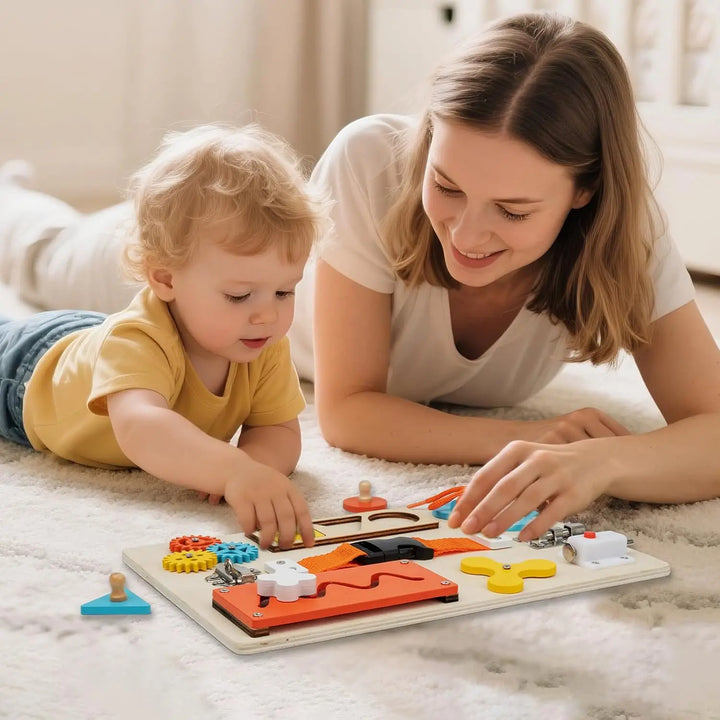 Toddlers 9-in-1 Montessori Busy Board