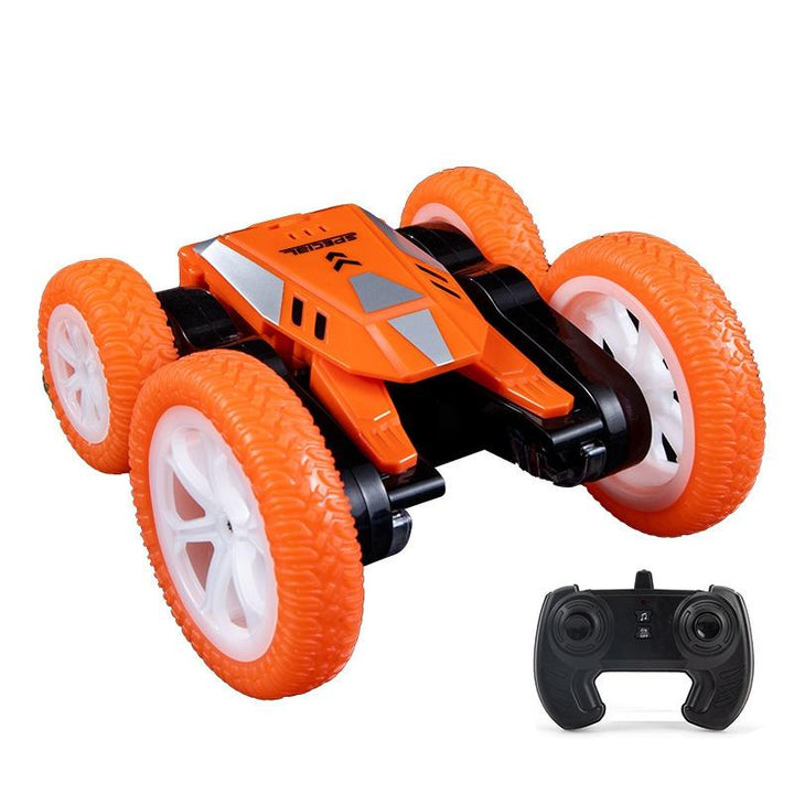 4WD Remote Control Stunt Car Double-Sided 360° Rotating RC Car with LED Lights, Music & Rechargeable Battery