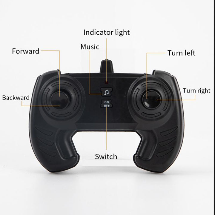 4WD Remote Control Stunt Car Double-Sided 360° Rotating RC Car with LED Lights, Music & Rechargeable Battery