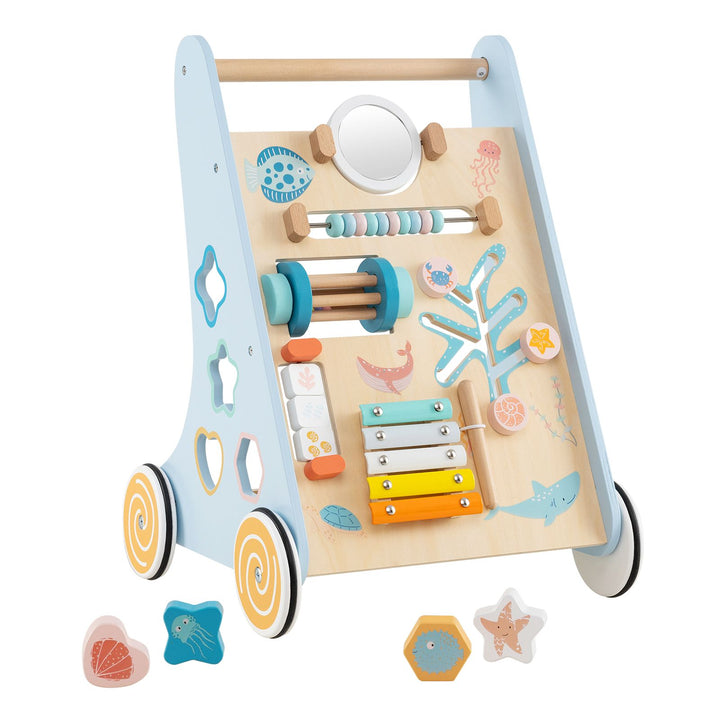 Baby Toddler Wooden Activity Walker Pusher