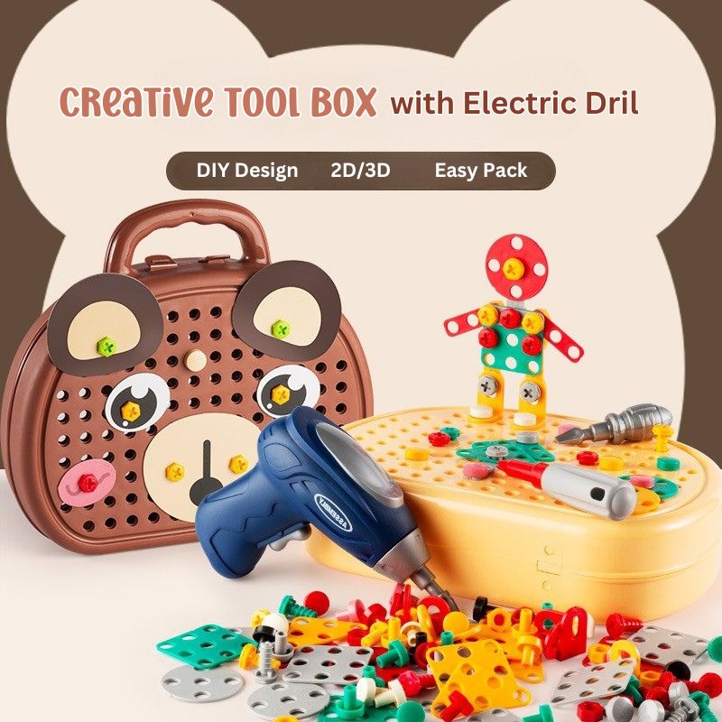 205-Piece Montessori Building & Learning Tool Kit
