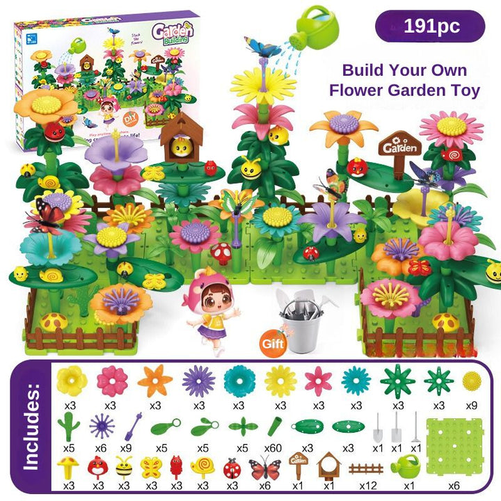 Build Your Own Flower Garden Construction Toy 191pc/322pc