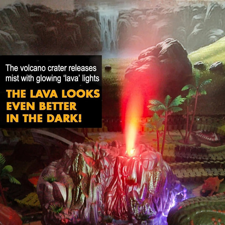 Dinosaur Train Track Set with Volcano Mist, Lights & Sound