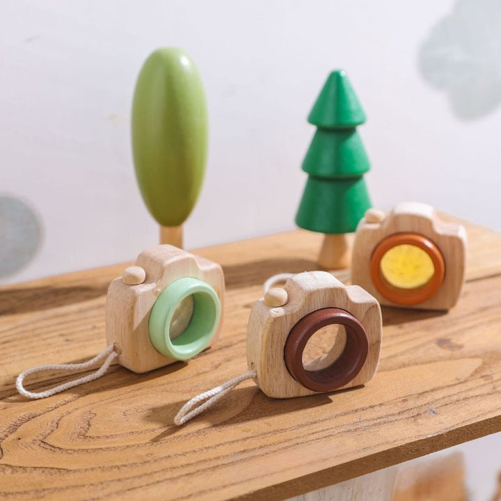 Wooden Mini Camera with Prism Lens