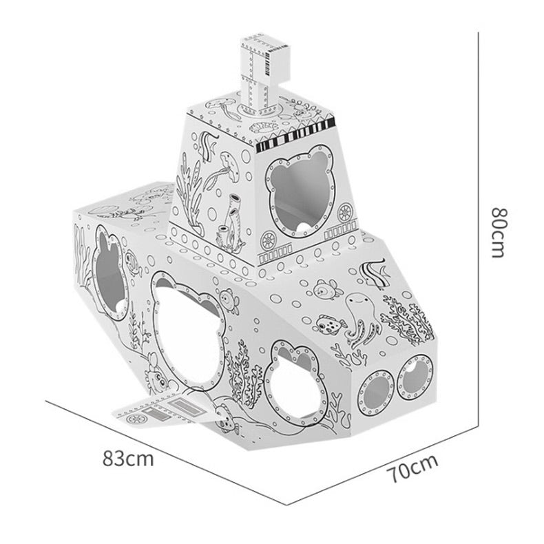 3D Cardboard Colouring Play Sets
