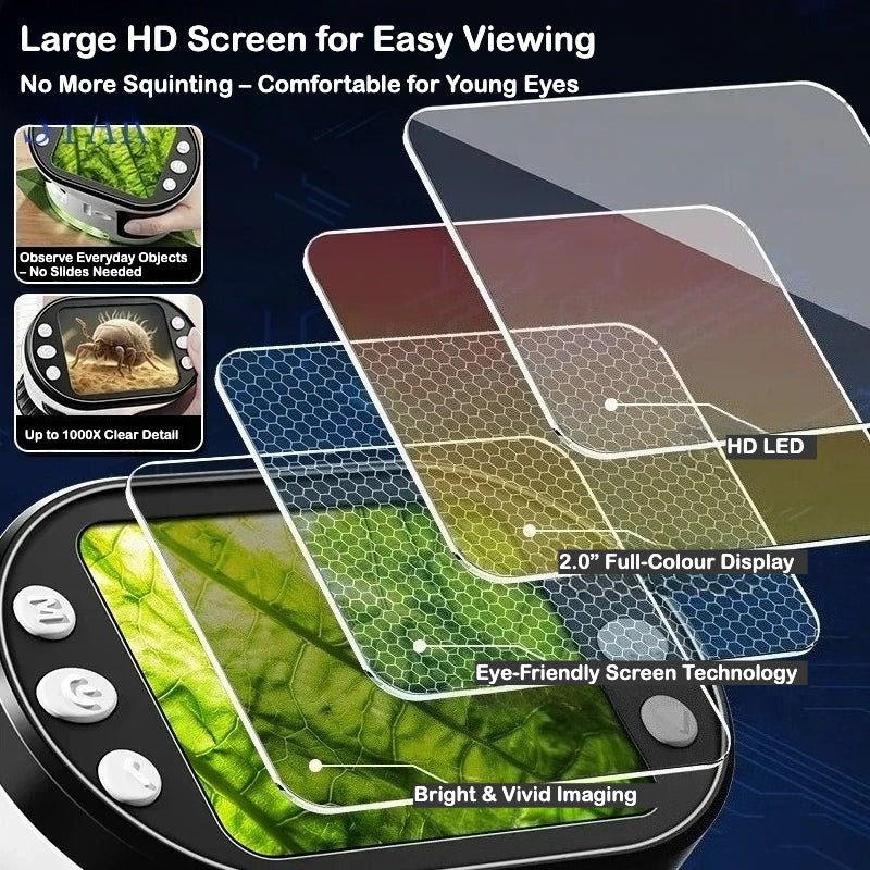 Digital Multi Function Microscope – 1000X HD Science Discovery Tool