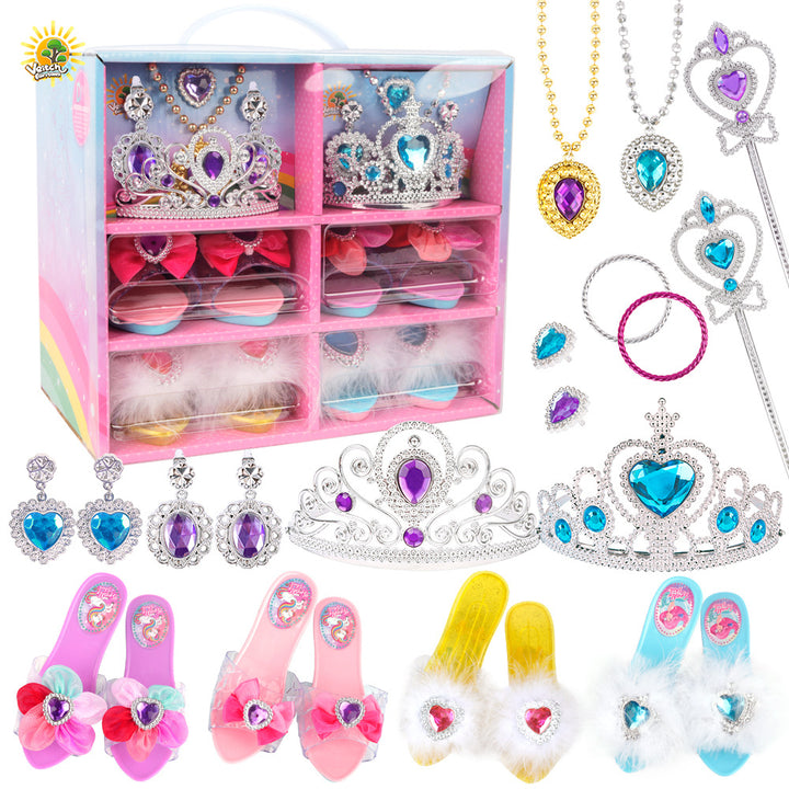 Enchanting princess dress-up set for little girls with costume and accessories for imaginative role-play