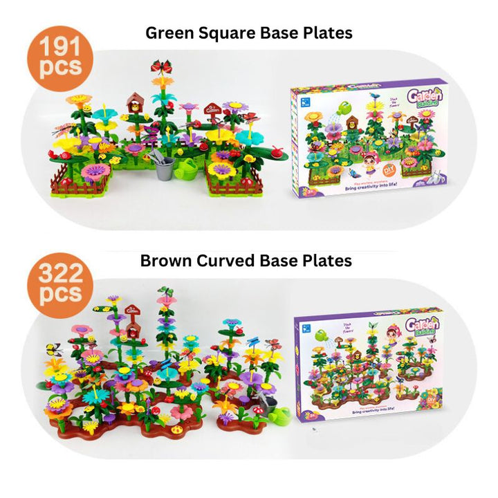 Build Your Own Flower Garden Construction Toy 191pc/322pc